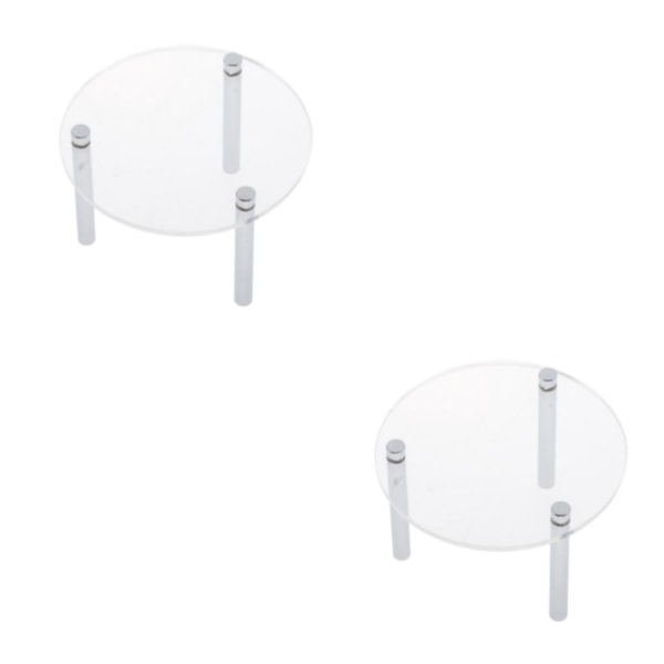 1/2/3/5 Clear Acrylic Toy Display Show Stand Hylla 7.5cm 2Set