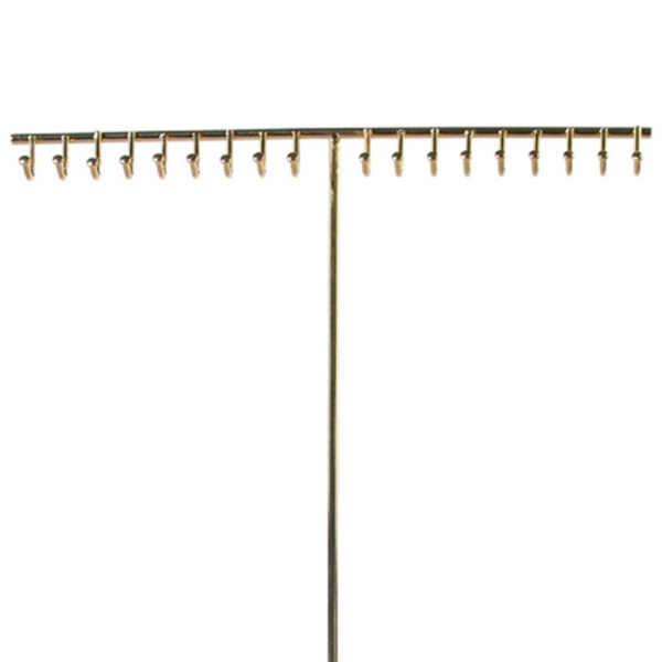 Smycken Organizer Stativ med trä Bas Modern Rack Hanger för Gold