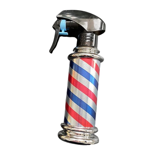1/2 Multifunktionell Barber Spray Flaska Retro Stripes för Salong Grey 200ml 1Set