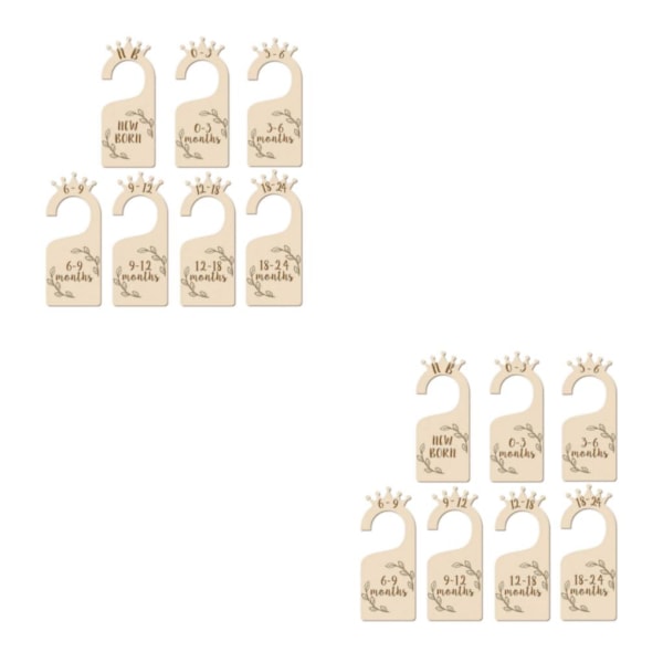 1/2 7 st Baby Closet Dividers Klädorganisatorer för dagligt bruk 2Set