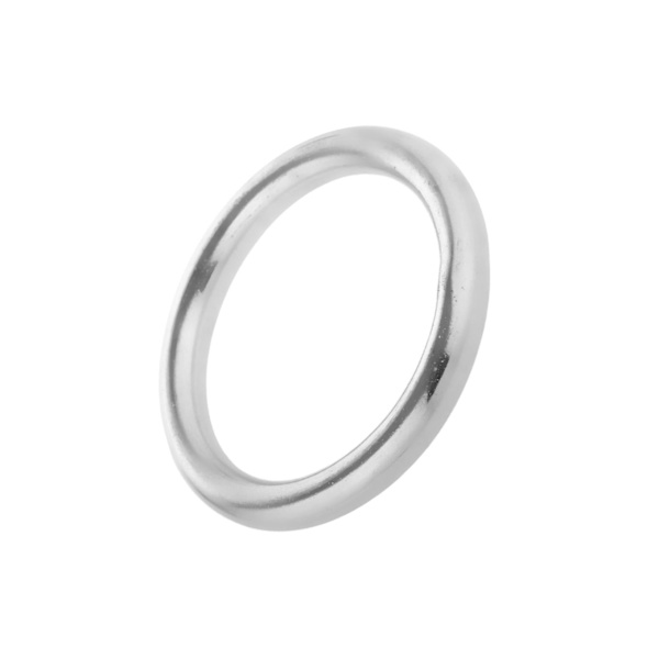 1/2/3/5 Solid 304 rostfritt stål bandband svetsad O Silver 49x12mm 1Set