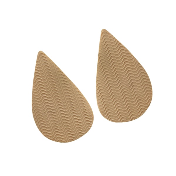 1/2/3/5 Non För Slip Shoe Pads Självhäftande gummi för hög Tip Head Khaki 1Set