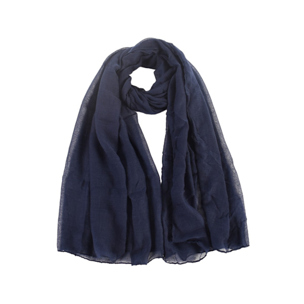 1/2/3/5 Mjuka andningsbara halsdukar för kvinnor Lyxiga och dark blue 1Set