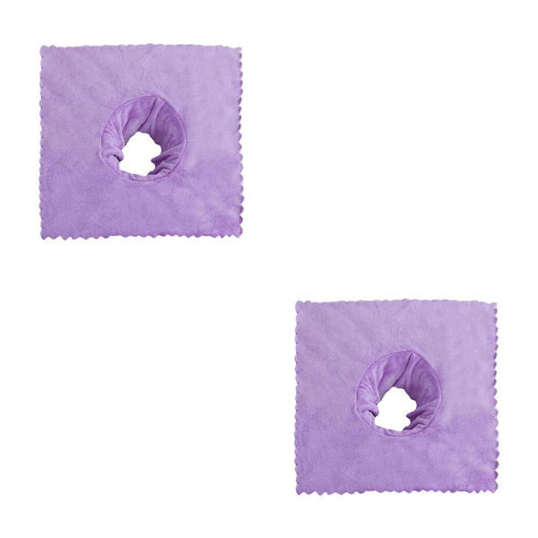 1/2/3/5 massagebordsskydd med andningshål 40x40 cm Light Violet 2PCS