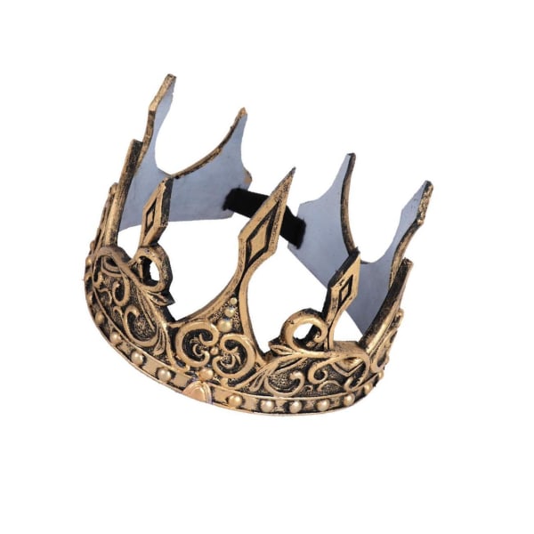 King För Crown for Men Födelsedag för män Medeltida för Balfest Ancient gold 23.62x5.91 Inch