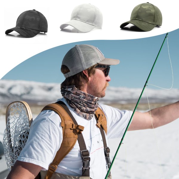 1/3/5 Lätt och andas cap för män - Håll dig bekväm white 5PCS