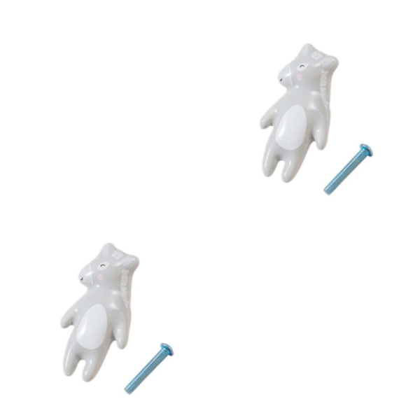 1/2/3/5 Kompakta och lätta knoppar för byrålådor Enkelt Little donkey 2Set