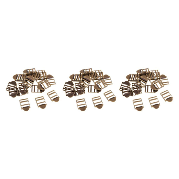 1/2/3 20st Metallväv Bälte Stege Spännen Bagagerem Bronze 2.4 x 1.6cm 3Set