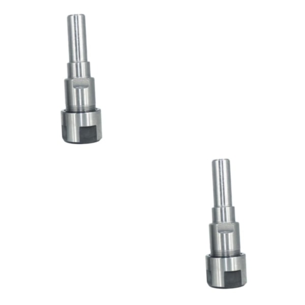 1/2/3/5 Diameter Shank Router Collet Extension För Chuck Hållare Silver 12mm 2Set