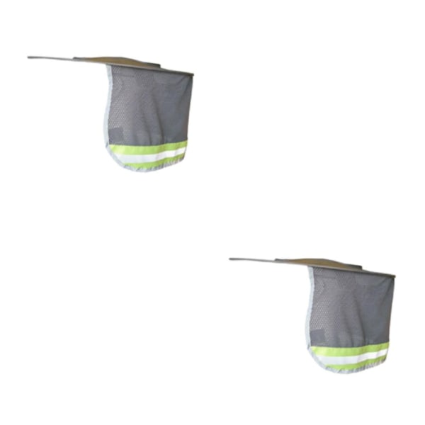 1/2/3 Hard Hat Sunshade Neck För Shield Neck Sun Shade Grey 47x41cm 2Set