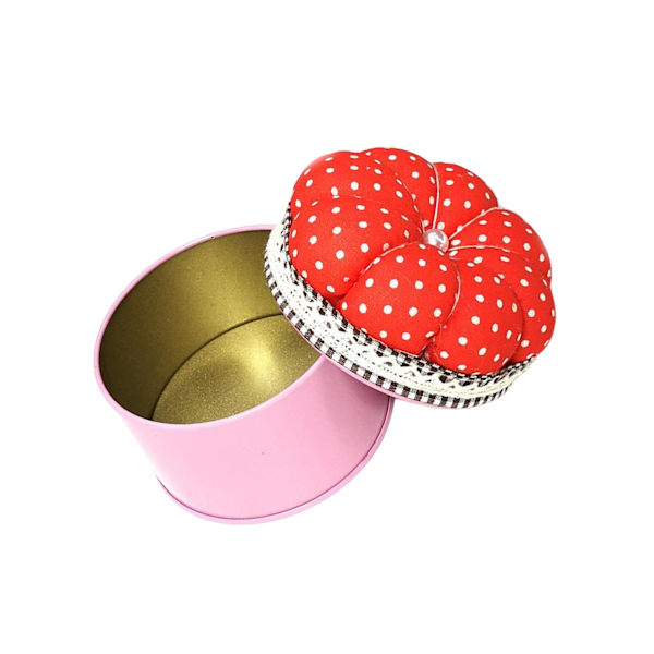 1/2/3 stift Kudde Nålkudde med case för hemsömnad Red 7.6x7cm 1Set