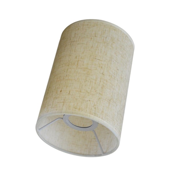 Retro stil trumlampa skärm skrivbordslampa 1st för matsal Cylinder Beige