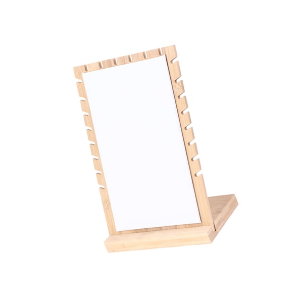 Smycken Display Stand Plank Organizer för hängsmycke White 6.89x3.94x9.92 Inch