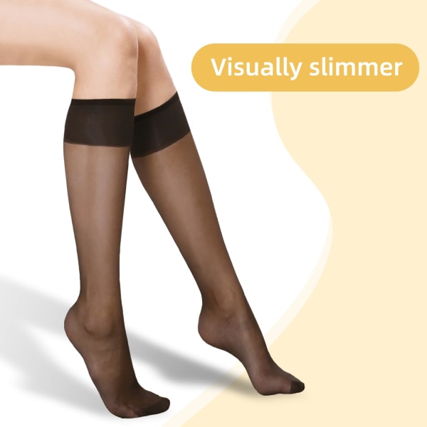 1/2 6 par mjuka nylon strumpor Elegant och andas 1Set