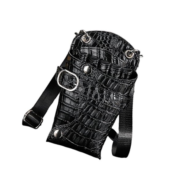 1/2/3 Barbersax hölster Frisörhållare Pouch Bag Case Alligator black 7.5 x 5.5 x 1.6 Inch 2Set