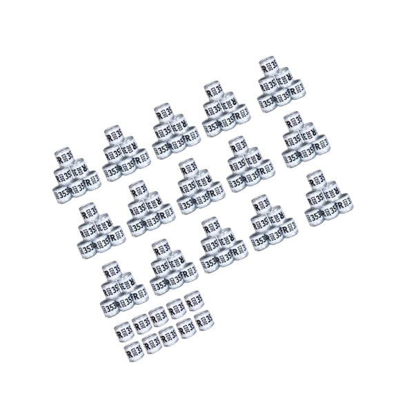 1/2/3/5 100st 8mm 2023 För duvring för de flesta vuxna fåglar White France 100 pcs 1 Pc