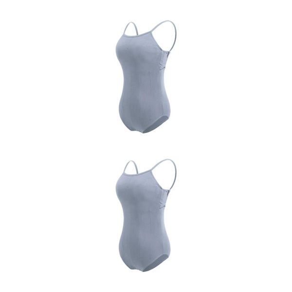 1/2/3 Dance Body Balett Leotard Dansoutfit Andas Light Gray L 2PCS