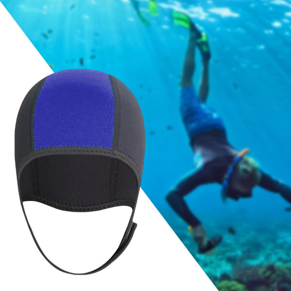 1/2/3/5 Neopren Dykhatt Skyddsöra för forsränning blue 3mm 1Set