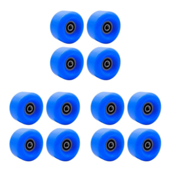 1/2/3 Inline Skate Wheel PU Slitstarka 58 mm 82A hjul Blue 58x58x32mm 3Set