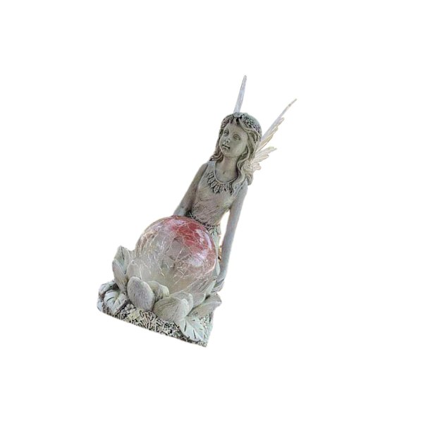 1/2 Charmig trädgård Fairy Figurine Hylla Lawn Statyer Yard Type F 1Set