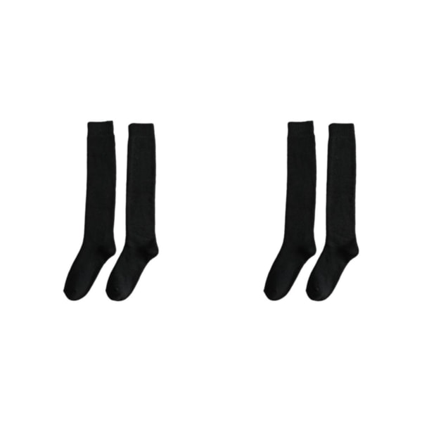 1/2 Andas bomull Herr Knähög Varm Lång Vinter Tjock Black 39cm 2Set