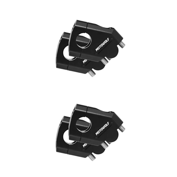 1/2/3 Universal Motorcykel Aluminium Handle Bar För Riser Bar Black 22mm 2PCS