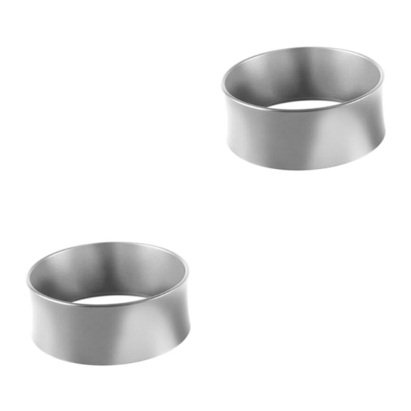 1/2/3/5 58mm kaffedoseringsringar för espressodoseringstratt Silver 75.3x29mm 2Set