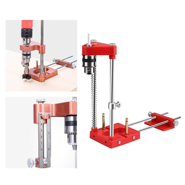 Justerbar Woodworking Punch Locator För Borrguide för Red