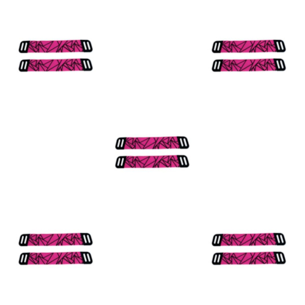 1/2/3/5 Öronkuddar Kudde Hörselskydd Andas Gamer Rhombus Red Shock-cushion Beam 5PCS