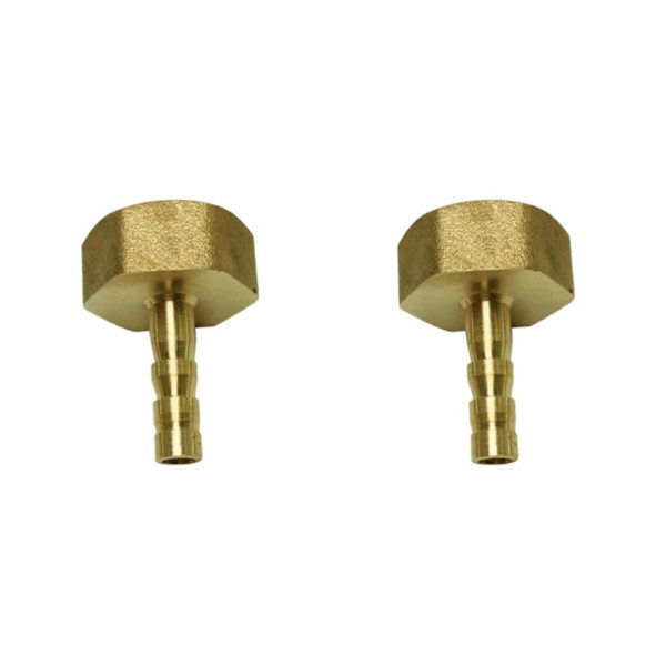 1/2/3/5 pneumatisk slangkoppling hona mässing/VVS-kopplingar 6mm 2Set