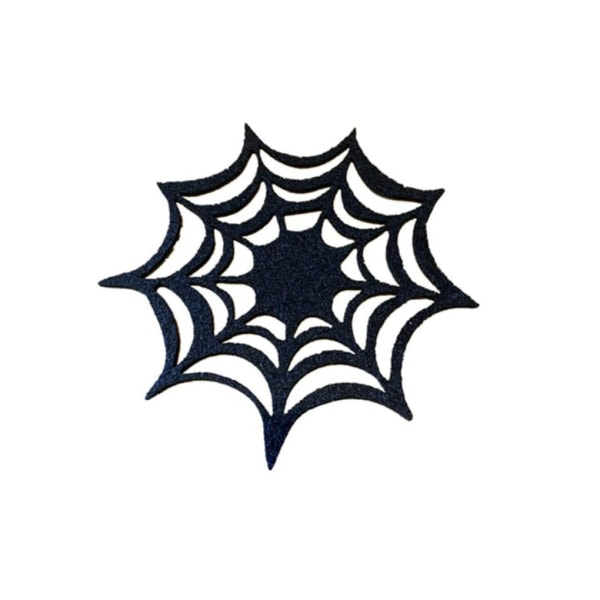 1/2/5 5 stycken Halloween Spider Web bordstabletter - Varmtålig och Black 2PCS
