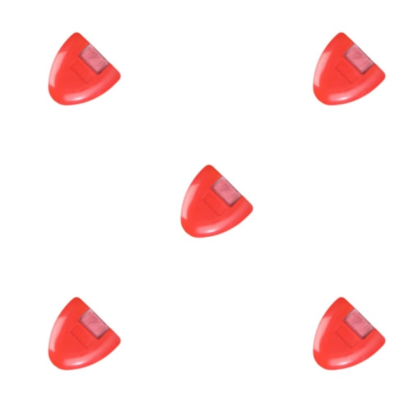 1/2/3/5 triangulärt kritahjul Kompakt Bärbar Hållbar Red 6x6cm 5Set