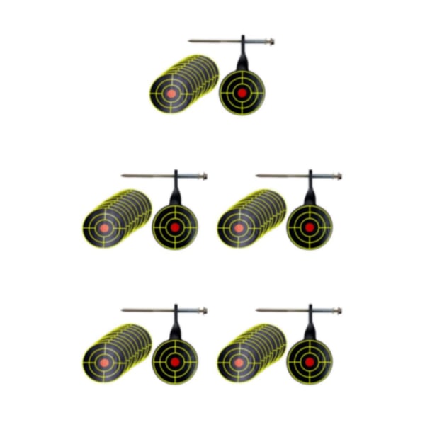 1/2/3/5 Metal Practice Target 5mm Tree Standing Target Rotary 5Set