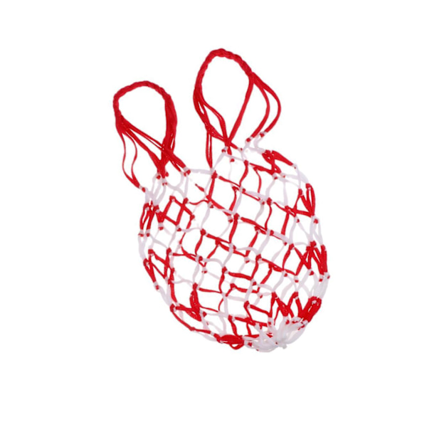 1/2/3/5 Basket Ball Carry Mesh Förvaring Nätpåshållare White Red 1 Pc