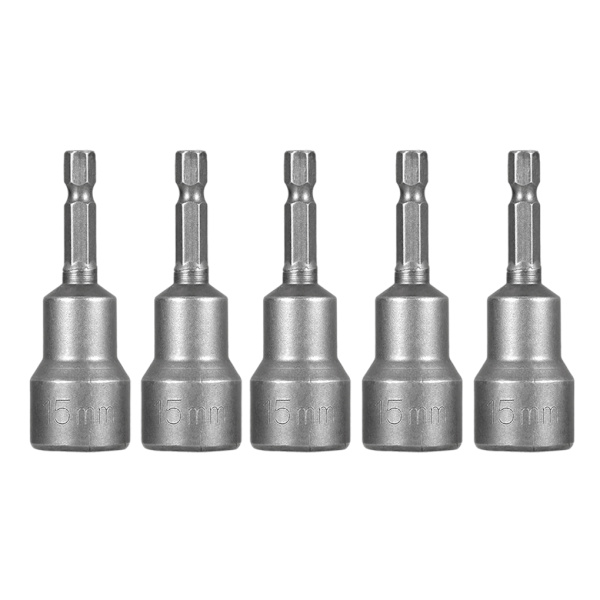 1/2/3/5 5 delar mutterdragare skaft pneumatisk skruvmejsel 15x65mm 5PCS
