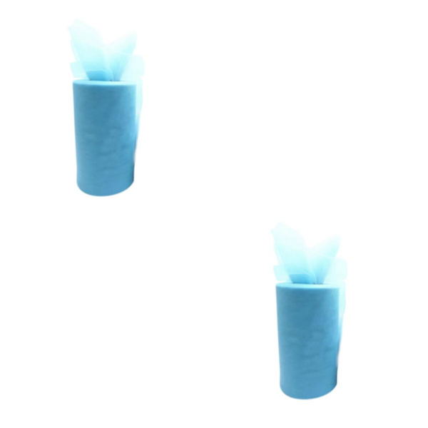 1/2/3/5 Tyllrulle Bröllopsdekoration Spole Bred Användning För sky blue 2Set