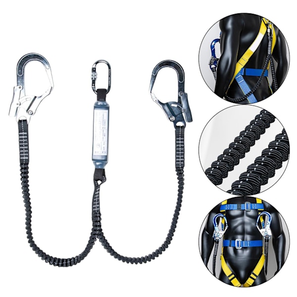 Konstruktion Säkerhetssele Fallskyddslinan Säker och Double Belt Buffer