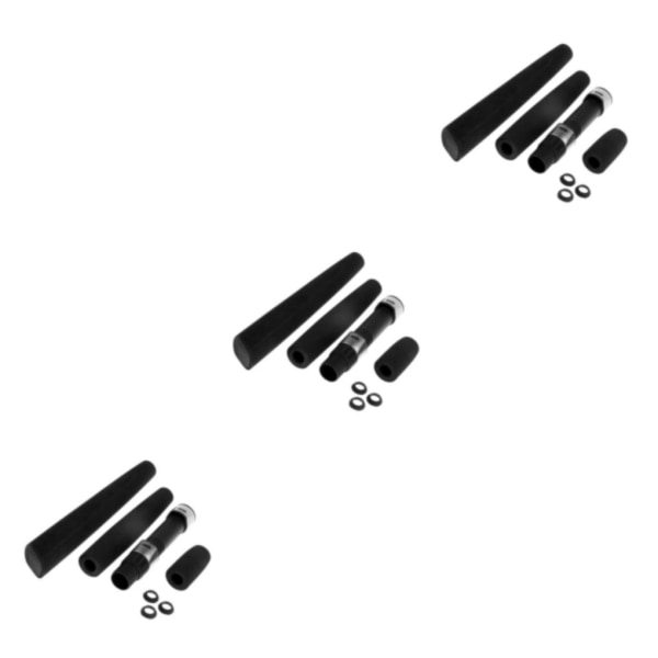 1/2/3 Spöbyggnad Reparation Svart EVA Jigging Fiskespö Handtag 3Set