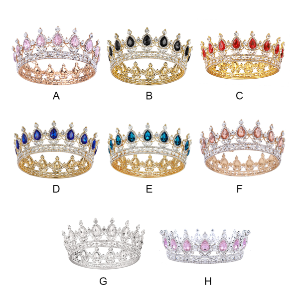 1/2/3/5 legering utsökt hantverk och delikat mönster strass Gold  + pink 1Set