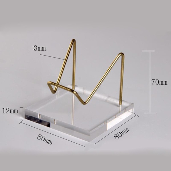 1/2/3 Clear Display Stand för Mineral Geode Coral Pieces Hållare 1Set