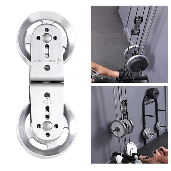 Tillbehör för gymkabel med dubbla remskivor Aluminium Alloy