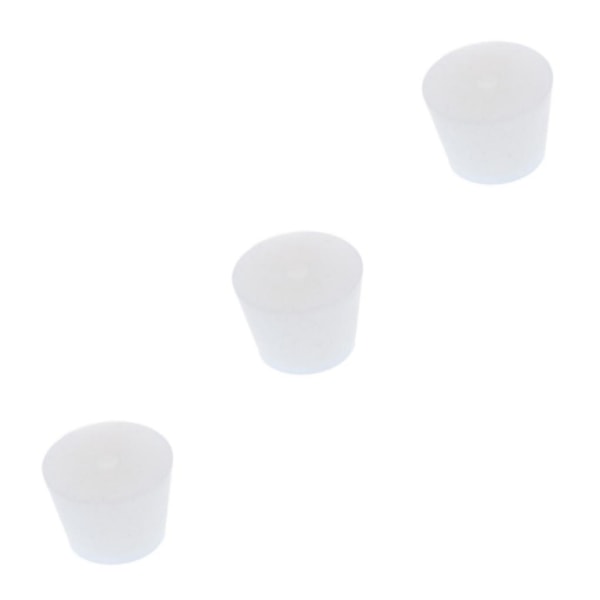 1/2/3 Lab-glasrör Silikonpropp Plugg Flaskpropp 3.2-4.2cm Hole 3PCS