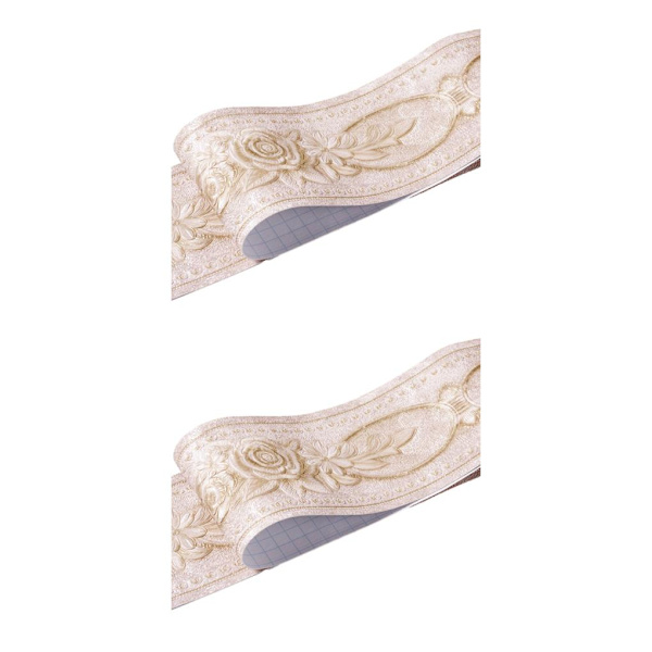 1/2/3/5 Retro Fashion PVC vattentät midjelinje för robust vägg brown peony 2Set