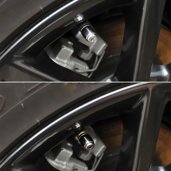 4st/ set Universal Alloy Tire Ventil Caps For Cars - Slitstark Och Gold
