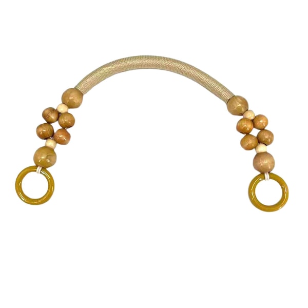 1/2/3 träpärlpåse Handtag Väska Rem Handväska Handtag Rem Wood 48cm 1Set