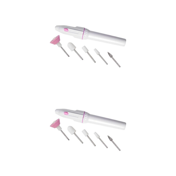 1/2/3 1x Portabel Elektrisk Nagelborrmaskin Set Polering för 2Set