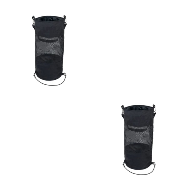 1/2 svart papperspåse - lätt att effektivt - för hem och kontor 2PCS