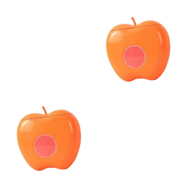 2 Väggmonterad Wrap Dispenser Compact Organizer för hemmet Orange 16 x 17cm