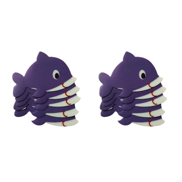 1/2/3/5 5st Badkar Non För Slip Safety Treads Sticker Dolphin 140X140mm 2Set