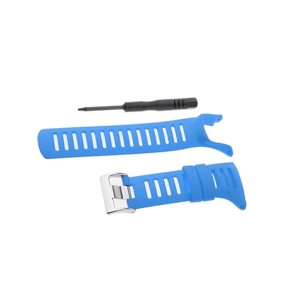 1/2/3 hållbara armbandsur i gummi för För Suunto Ambit3 Silver Blue 24mm 1 Pc